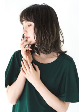 ヘアサロンガリカアオヤマ(hair salon Gallica aoyama) 『 グレージュ & 毛束感 』無造作ひし形シルエットsemi ☆