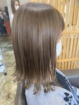 キートス ヘアーデザインプラス(kiitos hair design +) 大人かわいい外ハネ×グレージュカラー