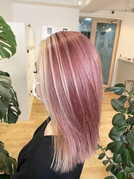 ハビット (habitt) 【habitt】フレーミングカラー×ピンク/ホワイト