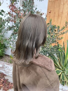ドット ヘアー ジェム(dot.hair gem) ブリーチなしのダブルカラー！オリーブグレージュ