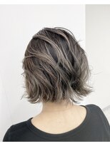 アオアクア バイ グルグル 小岩店(ao akua by GULGUL) 黒髪 年代不問!ボブスタイル×バレイヤージュ 小岩