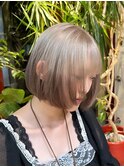 デザインカラールーツカラーハイトーンケアブリーチボブミニボブ