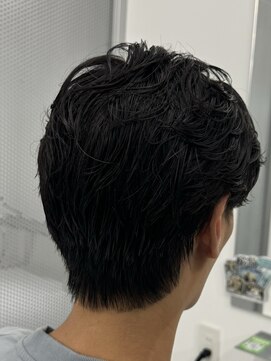 バース 梅田中崎町店(BIRTH) ニュアンスパーマセンターパートワンカールパーマ韓国メンズ