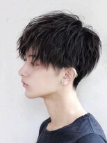 リップスヘアー 銀座(LIPPS hair)&nbsp;無造作質感　ディープレッドマッシュ