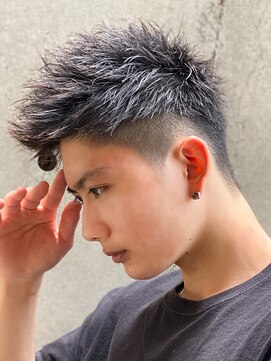 エルマーク 京都河原町(L-MARK) スパイキーショートザクザクショートアップバングツーブロック