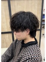 メンズギフト(men's GIFT)&nbsp;ツーブロックツイストスパイラルパーマメンズマッシュウルフ