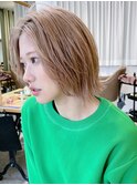 ハイトーンレイヤーボブハッシュカットボブ