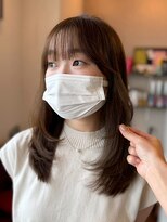 シェール(cher) レイヤーカット/ミディアム/髪質改善【cher西宮北口:MAYA】