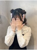 くまちゃんヘアアレンジ