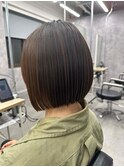 アンブレラカラー前髪クールショートイメチェン