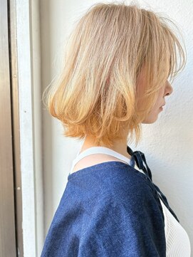 COVER HAIR ACADEMY 北浦和【カバーヘア アカデミー】北浦和西口店【4/6 OPEN(予定)】 小顔魅せ透明感◎ハイトーンショートボブ×ふんわりエアリー感p