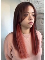 バンビ ミムデオム(BAMBI MIMU de HOMME)&nbsp;結んでも可愛い顔周りカット × インナーカラー