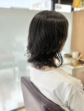 エル バイ ファースト(L by first) 【L by first】髪のハネに上書きニュアンスパーマ