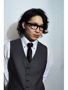 プレミアムバーバー 赤坂店(PREMIUM BARBER produce by HIRO GINZA) 無造作モテパーマ＜赤坂＞＜理容室＞