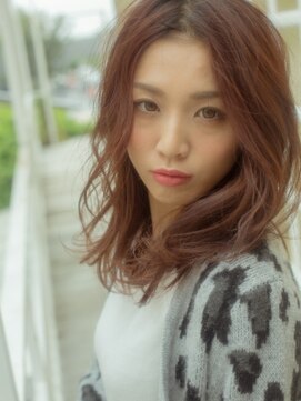 ヘアメイク パッセージ 千歳船橋店(hair make passage) 無造作ウェーブ×スパイシーミディ