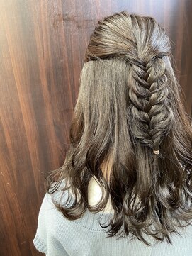 ピーナ 大和高田店 なみなみハーフアップ☆