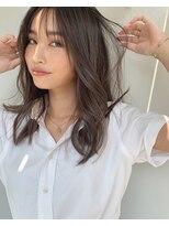 ルーヴェ(LOWE)&nbsp;【なつみlowe】オフィスレディも可ナチュラルハイトーン前髪あり