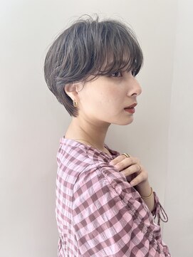 ハピネス クローバー 学園前店(Happiness CLOVER) 丸みショート/髪質改善/ベージュ/透明感/20代30代40代50代