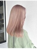 pair pink beige hair