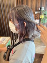 ブランシェ 小牧店(BRANCHE)&nbsp;☆シルバーベージュにインナーラベンダー☆ ブランシェ小牧具志