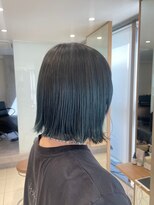 【川辺晴加】寒色系カラー/ターコイズブルー/ダークブルー