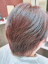 ミック ヘアアンドメイクアップ 高田店(miq Hair&Make up)&nbsp;イルミナカラー/バイオレットカラー/レイヤーショート/ボブ