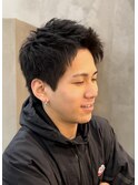 大分メンズカットスパイキーショート刈り上げレイヤーマッシュ