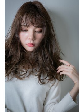 モッズヘア 越谷(mod's hair) グレージュ大人可愛い立体感波巻きウェーブパーマv越谷20代30代