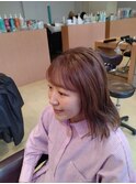 ピンクベージュ　佐世保美容室　シャンプーボーイ佐世保駅前店
