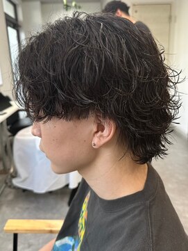 フゥ 宇都宮(FeU) 波巻きスパイラルパーマツイストパーマメンズマッシュパーマ