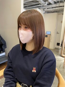 フィーユアンウル 梅田茶屋町(fille en uru.) ちょっぴり長めのかわいいボブヘア