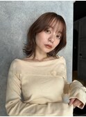 メルティカラーフェミニンロング似合わせカット
