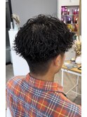 波巻きパーマ