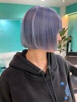 ユー イケブクロ(u Ikebukuro)&nbsp;ラベンダーミルクティー/ホワイトベージュ/ボブ/タッセルボブ