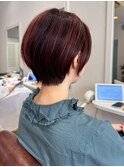 【Liko池袋東口】ショートボブ ハイライト チェリーレッド 美髪