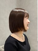 #ナチュラルボブ#透明感ブラウン/森岡俊亮