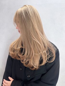 アルバム 池袋(ALBUM) ロング顔周りレイヤー韓国ヘアくびれヘア_ba551761