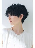 黒髪ショート/パーマ/渋谷/渋谷駅