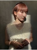 ブリーチなしカラー伸ばしかけヘア簡単スタイリング小顔ヘア