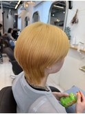 ナチュラルウルフ×グラデーションブリーチ