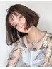 《もみあげの癖も気になる》前髪カット+顔まわり縮毛矯正　￥6500→￥6000