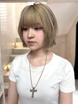 サイン 渋谷(SIGN)&nbsp;20代/タッセルボブ/レイヤーボブ/ハッシュボブ/透明感カラー