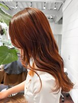 ラレイ ハラジュク(Lalei harajuku)&nbsp;【白石】ブリーチなしアプリコットオレンジブラウン原宿