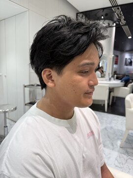 レ セゾン(Les Saisons) 【大人男子にオススメ】前髪かきあげニュアンスウェーブショート