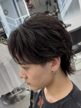 オーバルバイアピッシュ(OVARL by apish) ニュアンスパーマサーフカールシャドウパーマ