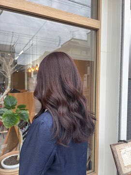 ミリ 奈良店(mm) 艶感たっぷりのカシスブラウン