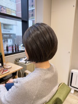 ヘアサロン ナノ(hair salon nano) 短めの後ろすっきりボブ
