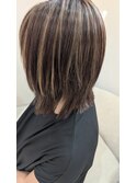 白髪ぼかしハイライト