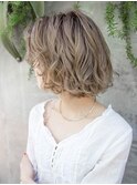 グレージュ ヴェールウェーブ 似合わせカット