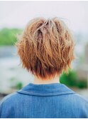 くせ毛風★斜めバング★無造作カール